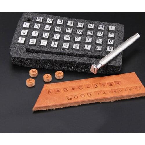 36pcs/set DIY Leather Seal Steel Alphabet Number Stamp Printing Mold Engraving Punch Craft Tool 3.5/6.5mm