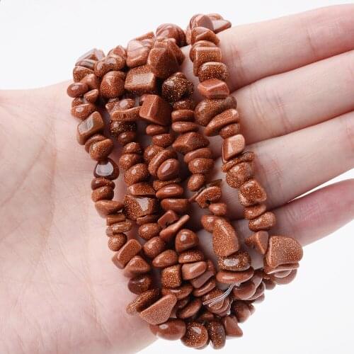 Irregular Gold Sandstone Natural Stone Bead for Jewelry Making DIY Charm Bracelet Necklace Earrings Accessories 15'' /Strand