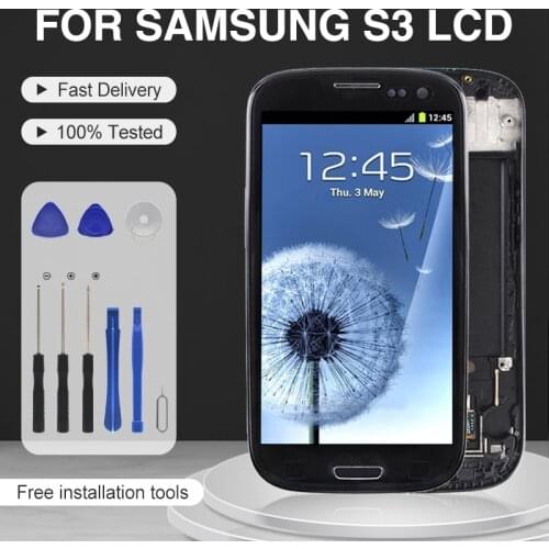Dinamico I9305 Display For Samsung Galaxy S3 Lcd I9300 Display With Frame
