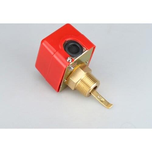Flow Switch Sensor With 1'' Inch Thread Connection and 5 pcs Steel Paddle ABS Housing Flow Sensor