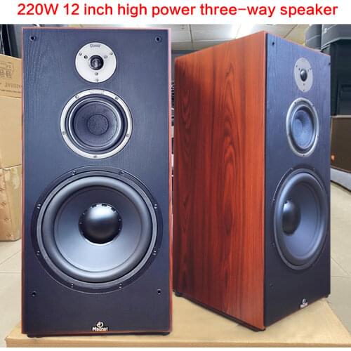 200W 12-inch Home High-power Subwoofer Floor-standing Speakers Three-way Frequency Fever HiFi Bookshelf Audio High Fidelity
