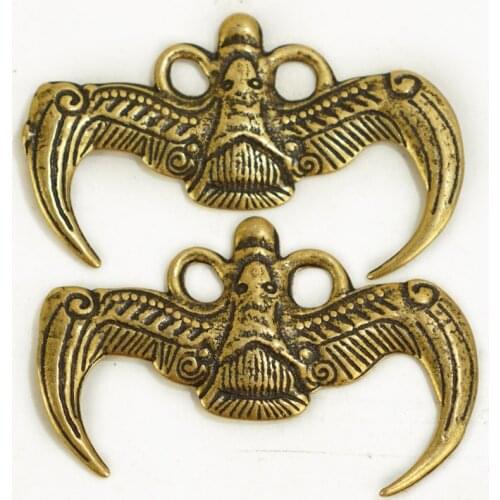 Pure copper Feng Shui bat money, Fu mouse five emperors money, household pendant Pendant