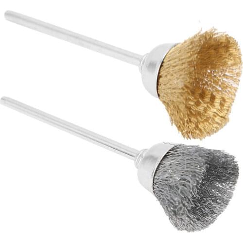 Nail Drill Bit Cleaner Brush Brass Wire Nail Drill Bit Cleaning Brush Nail Polishing Head Cleaner Manicure Tool Accessory