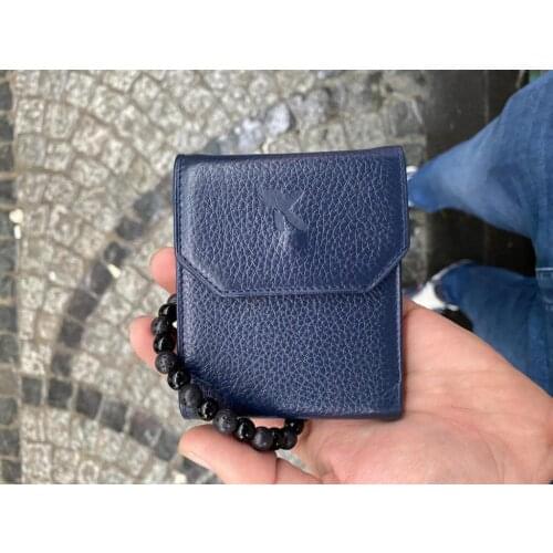 Men's Wallets Karalı Deri China