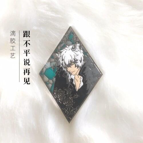 Collection Toy Game Arknights NEW square Metal Badge Brooch Pin Bags Pendant Texas Exusiai Hellagur SilverAsh Hung Executor