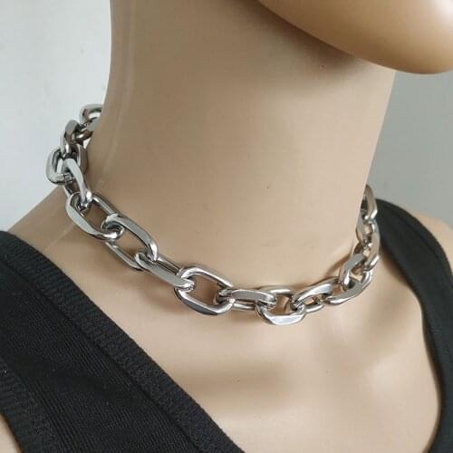 Fashion Link Chain Choker Necklace For Women Charm Necklace Collares Jewelry