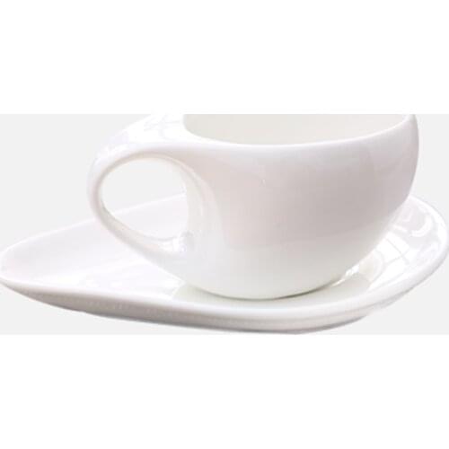 Porcelain Coffee Cup and Saucer Set High Quality Tea Cup and Saucer Set Luxury Copo Dobravel De Silicone Home Drinkware AB50BZ