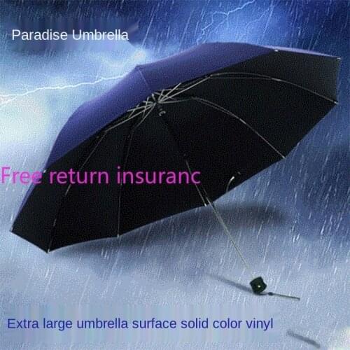 Paradise Umbrella 33188e Vinyl Big Umbrella UV Protection Sun Protection Folding Free Return Insurance Quality Is Guaranteed