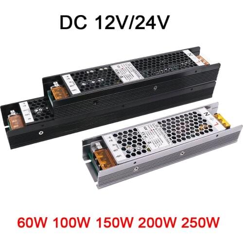 Switching Power Supply Light Transformer Dimmable Ultra Thin AC 220V To DC 12V 24V Power Source Adapter For Led Strip CCTV