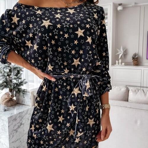 Christmas Dress Autumn Dresses One Off Shoulder Sexy Oblique Collar White Red Black Large Ladies Long Tops