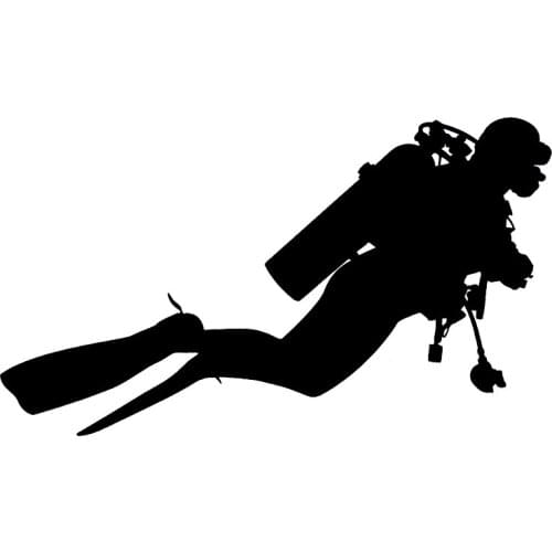 S50722# Various Sizes/Colors Car Stickers Vinyl Decal Diving Motorcycle Decorative Accessories Creative Laptop Helmet