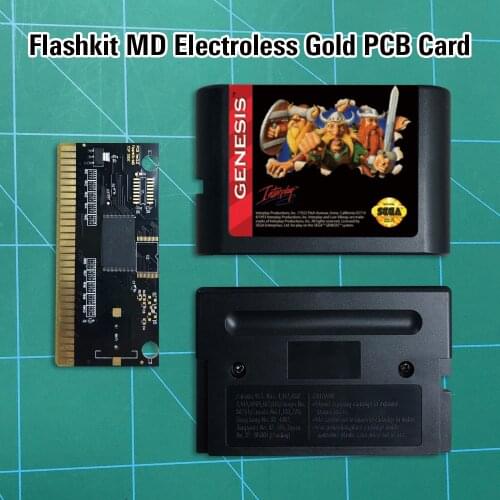 The Lost Vikings - Flashkit MD Electroless Gold PCB Card 16 bit MD Games Cartridge For MegaDrive Genesis console