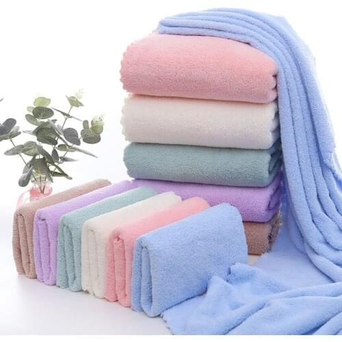 Thick Coral Fleece Bath Towel Suit Soft Comfortable Large Bath Towels Family Bathroom Adult Children Absorbent Serviette De Bain