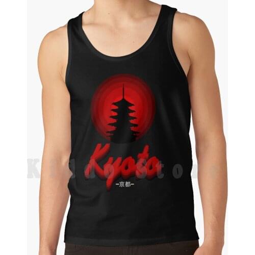Kyoto tank tops vest 100% Cotton Japanese Japan Landmark