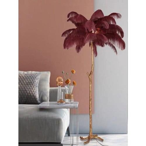 Wine Red / Burgundy Dyed Natural Ostrich Feathers 50PCS Real Fluffy Ostrich Wedding Centerpieces Size 15-60CM Long Plumes Plumas