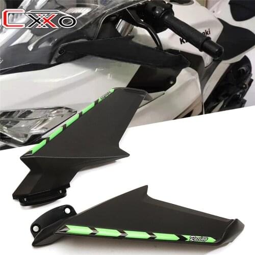 Latest Motorcycle Fixed Wind Wing Rearview Mirror high quality For KAWASAKI NINJA400 2018-2021 Ninja ZX-6R 2016-2021