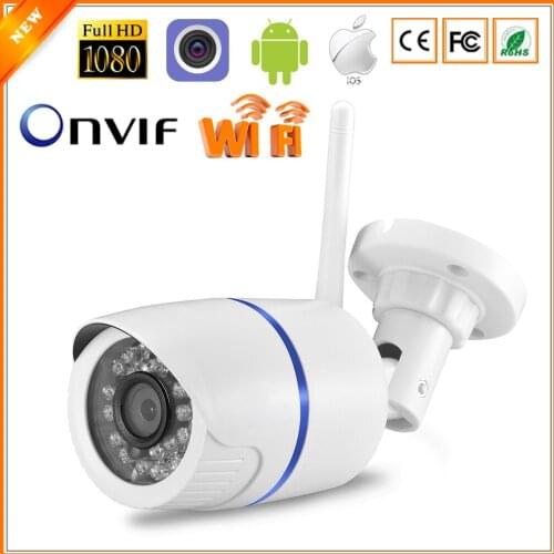 1080P 720P HD Security Outdoor Waterproof Camera Wifi IP Bullet Camera Night Vision TF Card Slot CCTV Camera P2P Onvif Camhi
