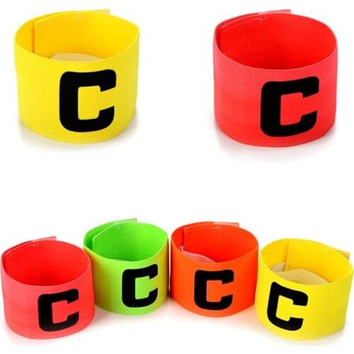 33*7cm Football Captain Armband Adjustable Sleeve Winding Soccer Band with Letter Sports Suppliers Paste Winding Sleeves