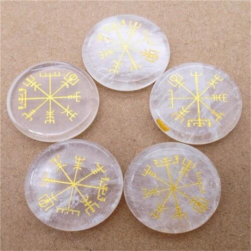 5Pcs/set 25x6mm Wholesale Natural White Crystal Seven Chakras Reiki Healing CAB DIY Jewelry Accessories S213