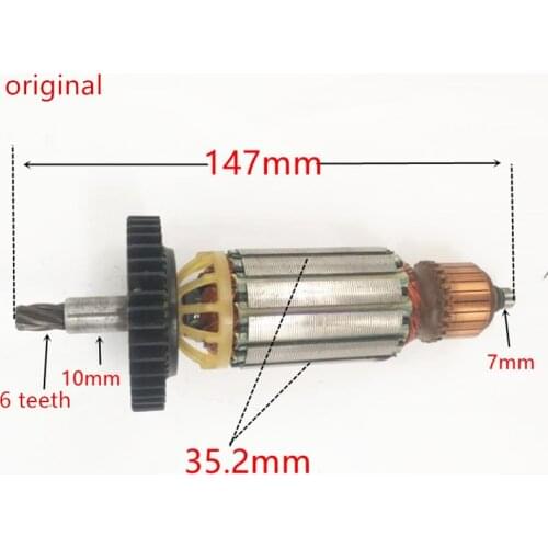 5 teeth Armature 585289-00 Rotor 220-240V For Dewalt DW566K DW563K DW561