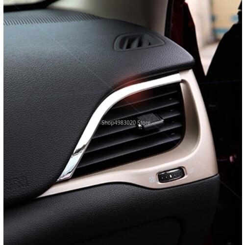 ABS Chrome Accessories for Jeep Cherokee 2014 2015 2016 2017 2018 Car Air Condition outlet Vent frame Panel Cover Trim