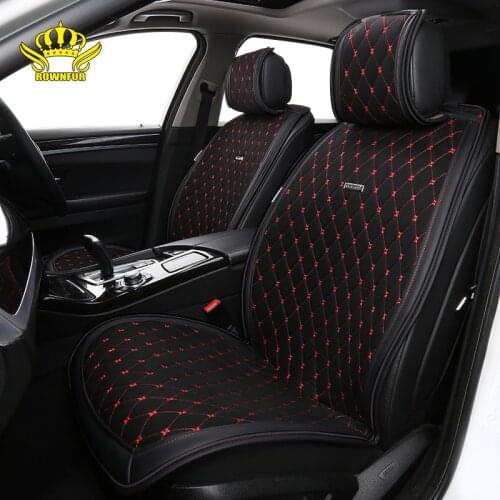 Artificial suede car seat cushion universal black red car interior Fit for most cars 1 set luxury seats car seat cover shawl
