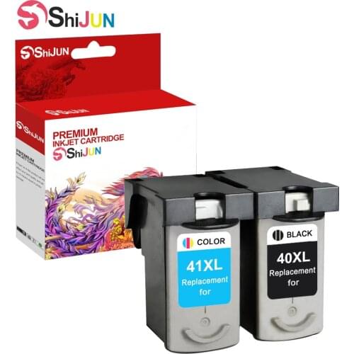 SHIJUN Pg 40 CL 41 for Canon 40 xl 41xl ink cartridges Pixma iP2500 iP2600 iP300 MX300 MX310 MP160 MP140 MP450 MP170 printer