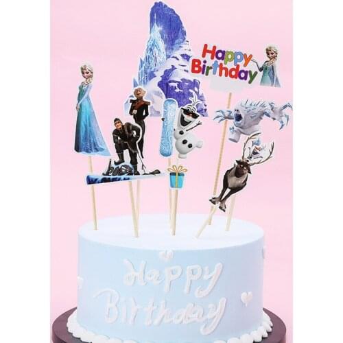 Disney Cartoon Mickey Minnie Frozen Princess Birthday Party Decoration Girls Birthday Party Dessert Table Party Decoration