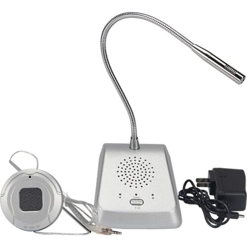 E360 Protective Equipment Non Touch Two Way Interphone Wired Window Intercom Kit for Bank Counter Service