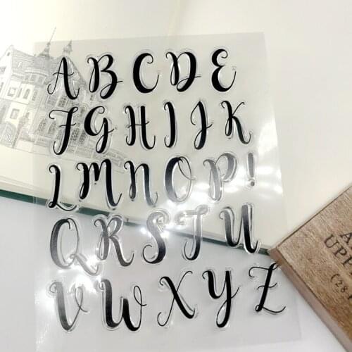 Groups Of Letter Clear Transparent Stamp Seal For DIY Scrapbooking Rubber Stamp Card Making Album Decoroation Crafts