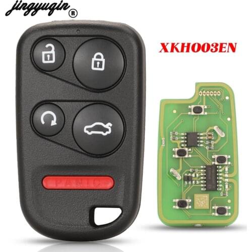 Jingyuqin 5 Buttons Xhorse XKHO03EN VVDI Universal Remote Car Key Fob For VVDI2 Tool Trunk No Transpponder Chip
