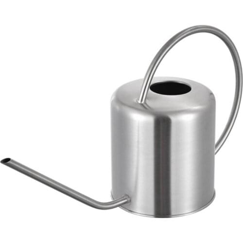 Long Tips Watering Can 1300ml Portable Gardening Watering Bottle Stainless Steel Long Spout Watering Pot for House Plant