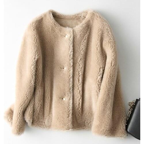 Short Real Fur Coat Women Clothes 2020 Autumn Winter Real Fur Jacket Korean Coats and Jackets Women Plaszcze Damskie