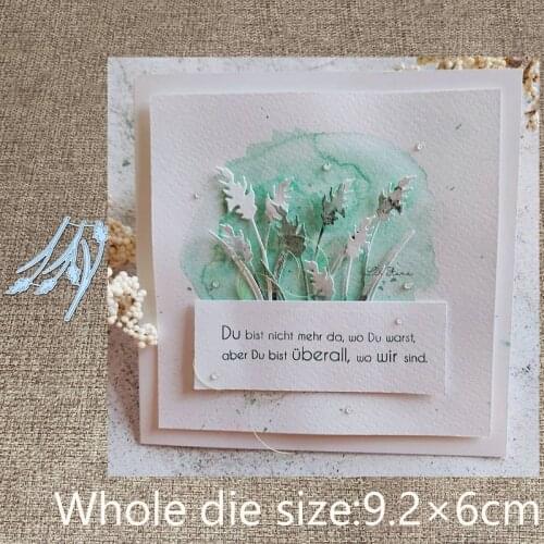 New Design Craft Metal stencil mold Cutting Dies Reed leaves decoration scrapbook die cuts Album Paper Card Craft Embossing