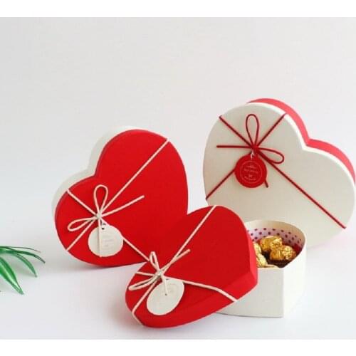 Heart Shaped Valentine Day Gift Box Decoration Gift Box Packaging to Lover DIY Chocolate Candy Storage Box