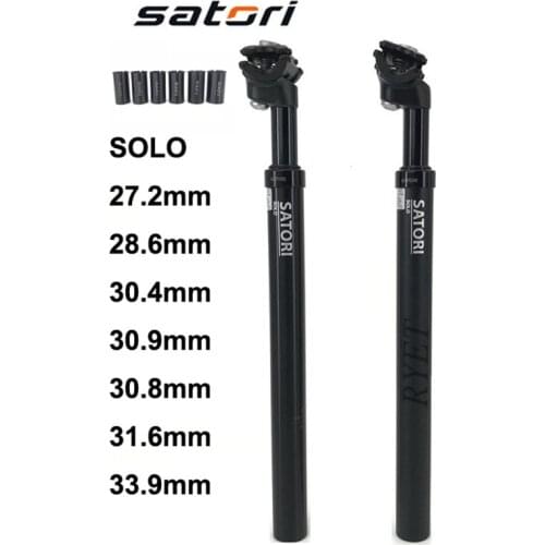 Satori MTB Dropper Seatpost Adjustable Suspension Seat Post Shock Absorb 27.2/28.6/30.1/30.4/30.9/31.6mm X355MM Zoom Bike Parts
