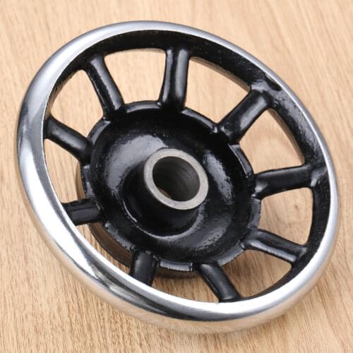 Sewing Machine Hand Wheel Old Fashion Pedal Household Replacement for 20mm Shaft Metal Pulley Wheel Spoke Hand Wheel 14cm/5.51in