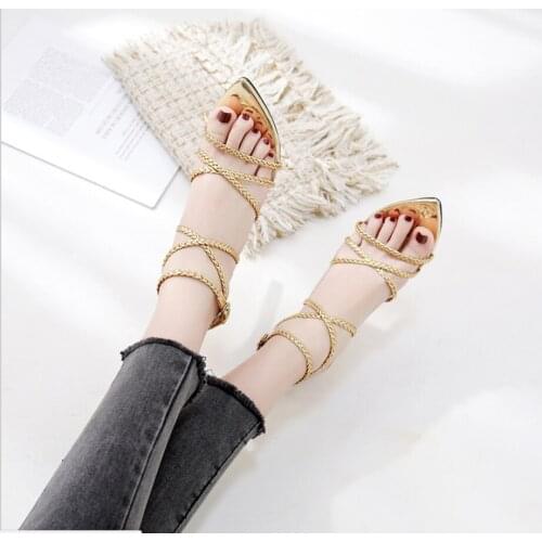 Summer sexy Shoes Platform PU Sandals Women Peep Toe High Tape hot new Heels Sandals Female Sandals fashion new woman shoes