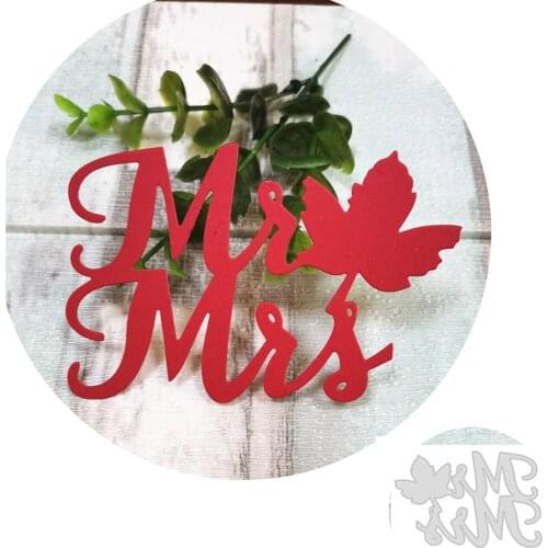 Mr and Mrs Leaf Scrapbooking Cutting Dies Embossed Knife Template for DIY Paper Album Photo Cards Making Dies Cut Die 2020