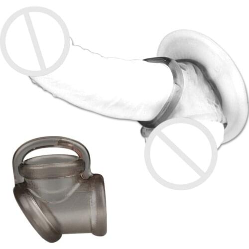 Silicone Strapon Ring Cock Penis Delay Ring Male Seminal Lock Ring Cockring Adult Sex Toy For Men Strap On Gode Erotic Sex Shop
