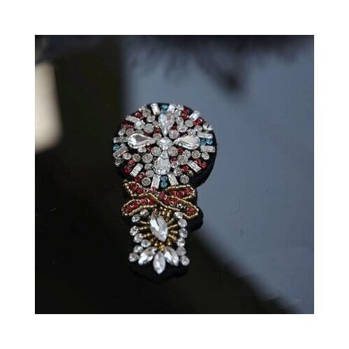 Trophy beaded patches applique patches for clothing fabric patch sewing accessories parches bordados embroidered patches