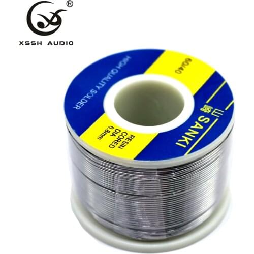 XSSH Audio High Quality Wiring Accessories SANKI Diameter 0.8mm Weight 250g 850g SN60/PB40 ROSIN CORE SOLDER WIRE