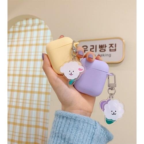 Frosted solid color protective cover For Airpods 1 2 Silicone Charging Headphone Case for airpods Pro case Protective soft Cover