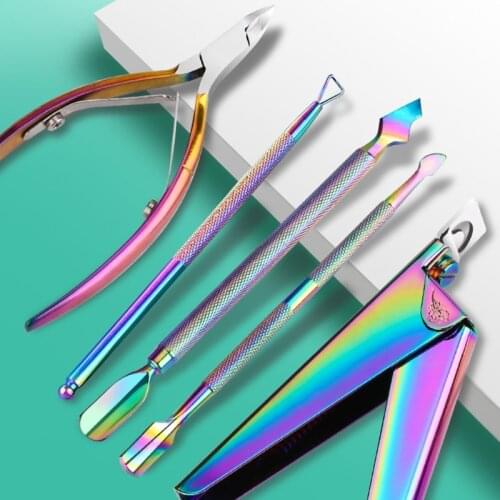 1pc/5pcs Nail Cuticle Scissors Stainless Steel Cutter Trimmer Manicure Pedicure Tools Exfoliating Scissors Nipper Clipper Tool