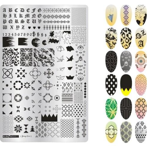1pcs Fashion Designs Flower Women Polish Stamping For Nails Template Beauty Image DIY Nail Art Stamp Plates Nail Stencils