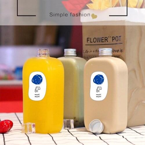 10pcs/lot Plastic Fruit Drink Milk Tea Cup Empty Wine Bottle Ice Coffee Maker Whiskey Juice Drink Bottle Vodka Bottle Mason Jar