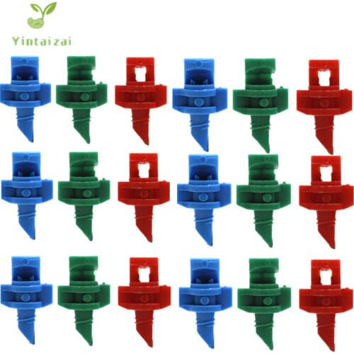 500PCS 360Degree Refraction Nozzle Garden Plants Irrigation Spray Nozzle Mist Sprayer Drip Irrigation Fittings M411