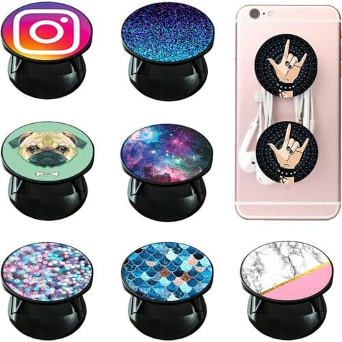 2021 Round Cute Finger Grip попсоке Popup Phone Holder Expanding Stand Grip Pocket Socket Foldable Mobile Universal for Phones