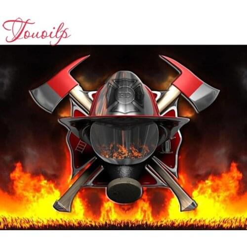 3d nature Diamond embroidery full drill Diamond painting Firemen 5d diy diamond painting Cross Stitch Rhinestone mosaic