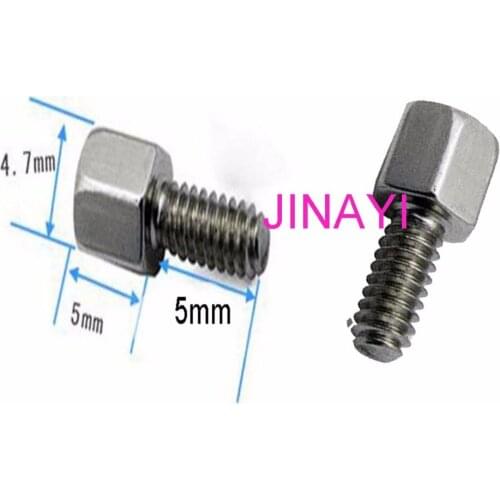 500pcs 5+5 40-4# 5+6 Screw Screws Stud Hex Standoff Spacer DB9 DB15 DB25 DB37 Serial Connector